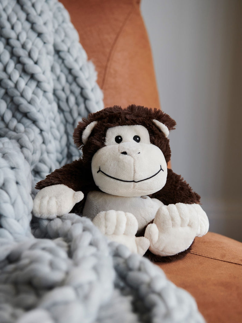 Warmies heatable monkey plush toy large, imported from the UK
