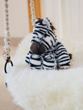 Warmies large zebra heatable soft toy, imported from the UK