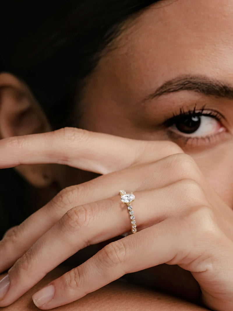 Solstice oval diamond ring by The Diamond Store, 0.80ct lab-grown (British brand)