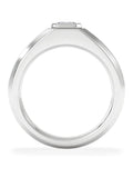 The Diamond Store Men's Signet Ring 0.50ct Asscher Cut Lab Diamond (British brand)