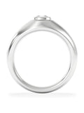 The Diamond Store Men's Signet Ring 0.50ct Asscher Cut Lab Diamond (British brand)