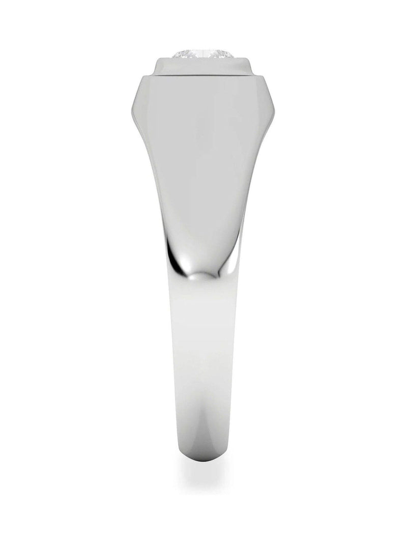 The Diamond Store Men's Signet Ring 0.50ct Asscher Cut Lab Diamond (British brand)