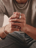 The Diamond Store men's diamond signet ring 1.00ct sterling silver (British brand)