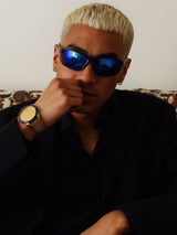 Next Storm Black Semi Rimless Polarised Sunglasses- Buy online at McGrocer