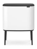 Brabantia White Bo Touch Bin 11 + 23L - British product