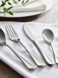 Malvern stainless steel cutlery set silver 16 piece, imported from the UK