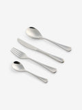 Malvern stainless steel cutlery set silver 16 piece, imported from the UK