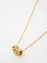 Collier pendentif multiple Romie Roll en cristal transparent doré de Ted Baker