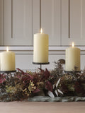 Lights4fun Autumn Winter Trio Candle Holder 70cm - British product