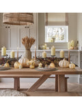 Lights4fun Autumn Winter Trio Candle Holder 70cm - British product