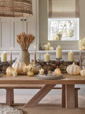 Lights4fun Autumn Winter Trio Candle Holder 70cm - British product