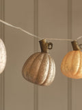 Lights4fun multicoloured 10 glass pumpkin LED string lights, UK version