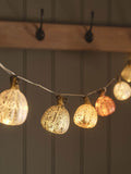 Lights4fun multicoloured 10 glass pumpkin LED string lights, UK version