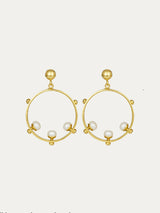 Next Aristea Pearl and Bead Hoop Earrings- Buy online at McGrocer