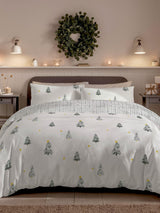 Copenhagen Home Grey Frida Christmas Duvet Cover Set Single
