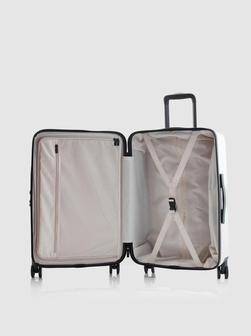 Nere pink Venture dual open medium suitcase (British brand)