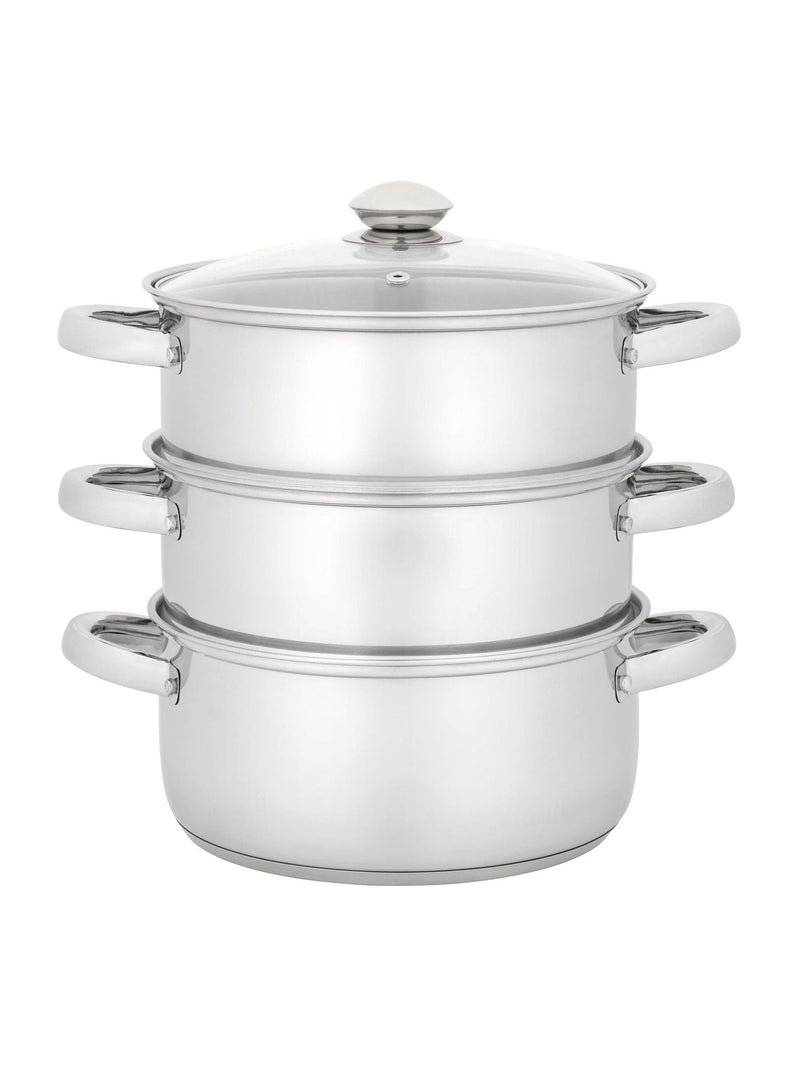 Judge 3 tier steamer set glass lid - British product