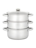 Judge 3 tier steamer set glass lid - British product