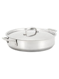 Stellar Polished Steel Profile Uncoated Shallow Caserol Pan