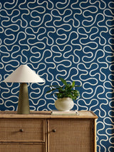 Next Scion Blue Bimble Oakham Wallpaper- Buy online at McGrocer