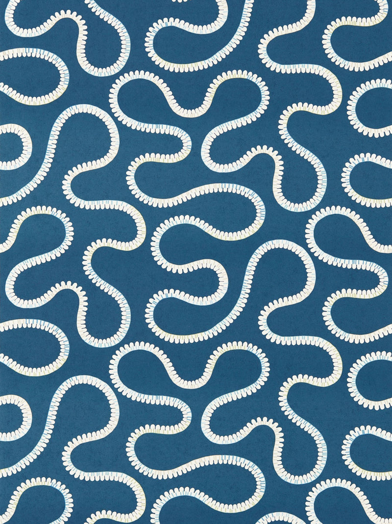 Scion Blue Bimble wallpaper 10m roll - British product