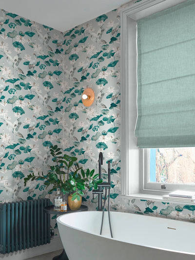 Next Graham & Brown Sea Green Teien Wallpaper 10M- Buy online at McGrocer