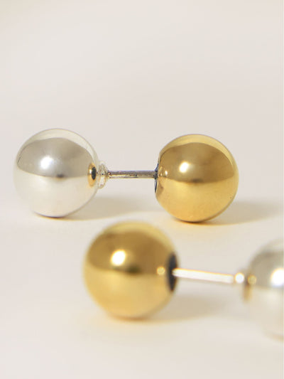 Next Jigsaw Metallic Reversible Stud Earrings Fashion Jewellery- Buy online at McGrocer