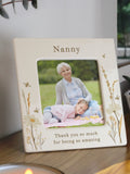 PMC Personalised Bees & Daisy Ceramic 4x4 Frame, imported from the UK