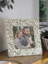 Next PMC Personalised Leaf Print Ceramic 4x4 Photo Frame- Buy online at McGrocer
