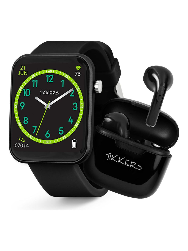 Tikkers Pink Series 13 smart watch and earbuds set - British product