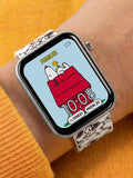 Peers Hardy Peanuts Snoopy smart watch white strap, UK version