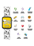 Peers Hardy Peanuts Snoopy smart watch white strap, UK version