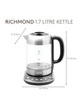 Haden Richmond variable temperature glass kettle 1.7L, UK version