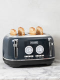 Haden Steel Blue Jersey 4 slice toaster, UK version