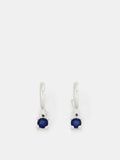 Accessorize blue diamanté drop hoop earrings - British product