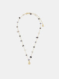 Accessorize gold-plated pendant nugget stone station necklace - British product