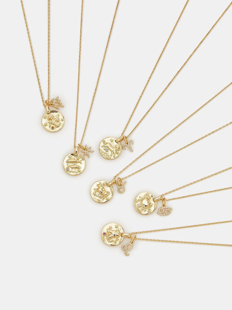 Accessorize gold-plated zodiac charm necklace - British product