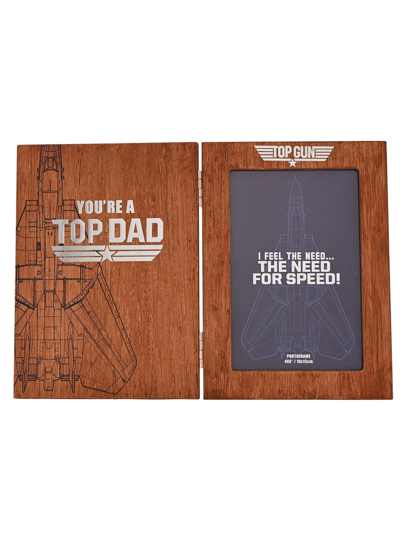 Widdop Brown Top Gun Top Dad photo frame 28cm x 26.5cm (British brand)
