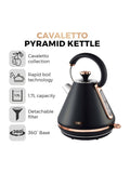Tower Black Rose Gold Cavaletto Pyramid Kettle 1.7L (British brand)