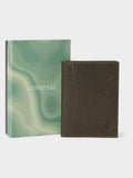 Osprey London green leather Compass passport holder (British brand)