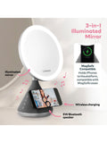 Carmen Silver 3-in-1 Illuminated LED Mirror 36cm - British product