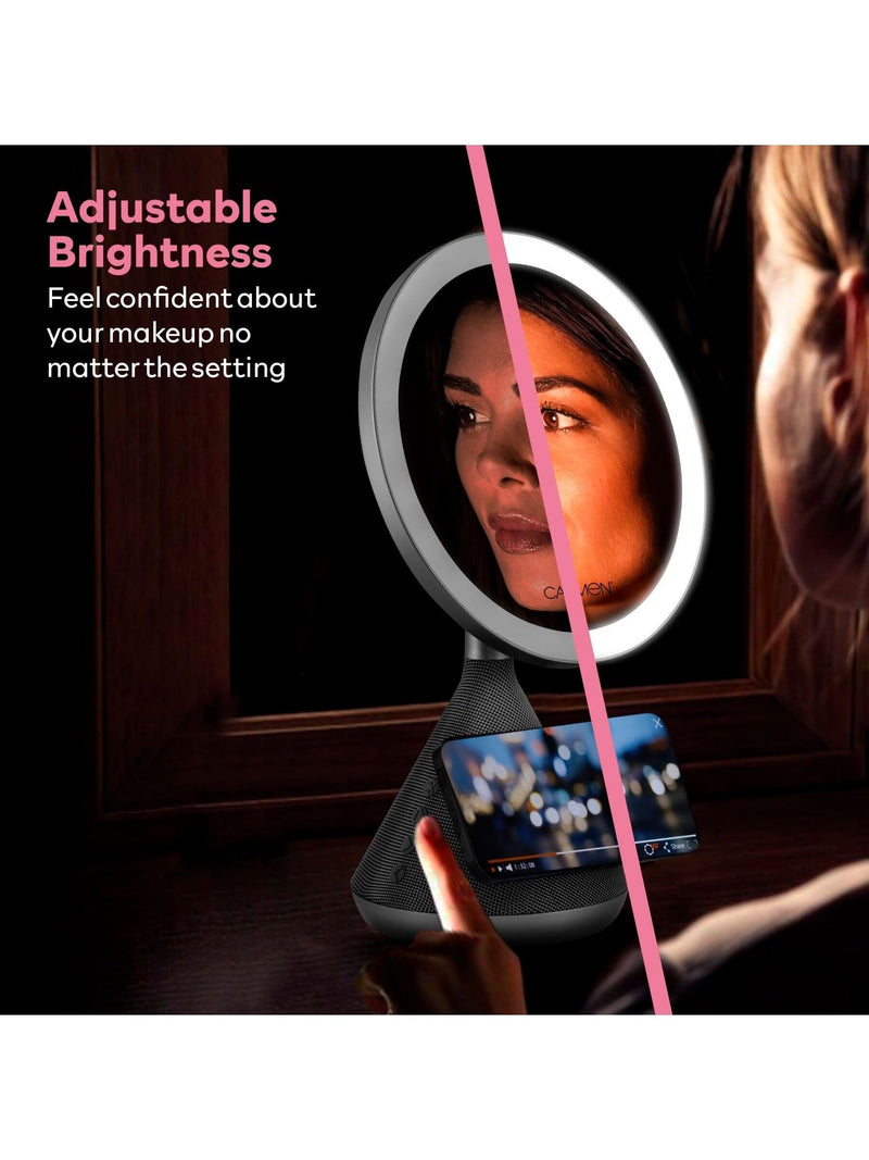 Carmen Silver 3-in-1 Illuminated LED Mirror 36cm - British product