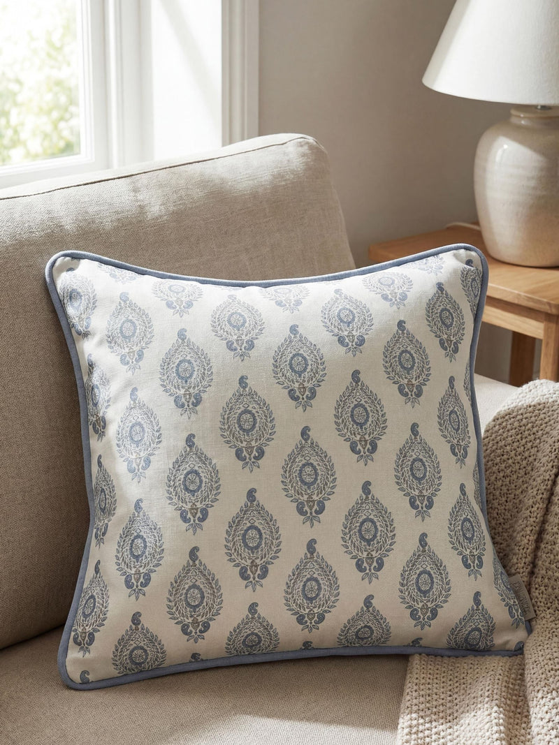 Esselle Home cream Naya motif cushion 50x50cm (British brand)
