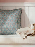 Esselle Home grey floral cushion 50x50cm, imported from the UK