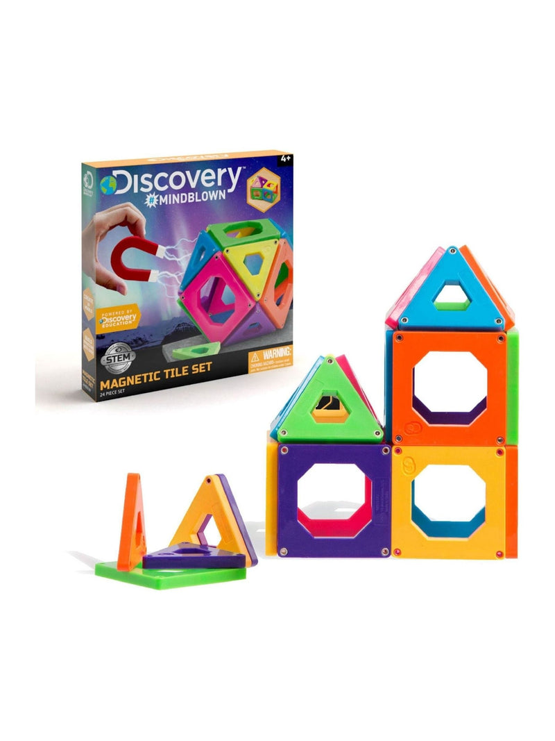 Discovery magnetic tiles toy 24 piece, UK version
