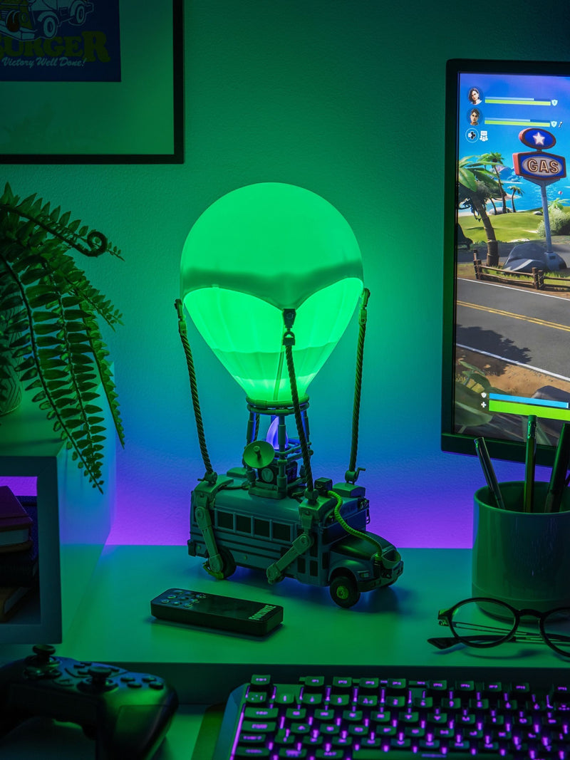 Fortnite Blue Battle Bus Diorama Light 32cm, imported from the UK