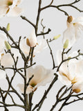 Scottish Everlastings white artificial magnolia arrangement 71cm, UK version