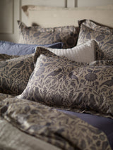 Next Secret Linen Store French Blue Birdie Jacquard Cotton Pillowcase- Buy online at McGrocer