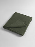 Secret Linen Store big waffle throw olive green (British brand)