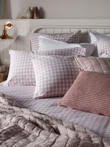 Next Secret Linen Store Vintage Rose Harriet Gingham Standard Pillowcase- Buy online at McGrocer